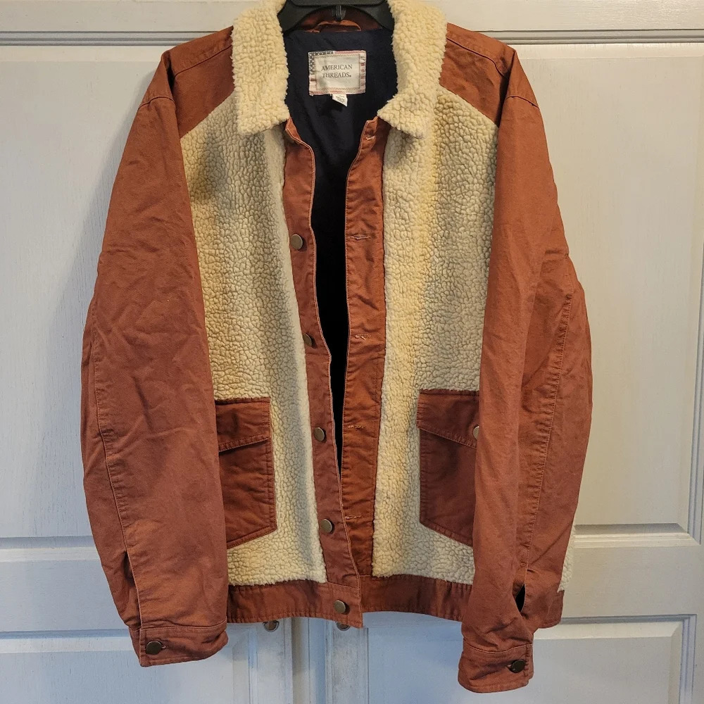 American Threads Vintage-Style Sherpa Jacket